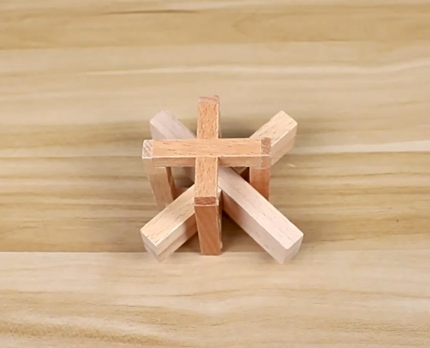 3D Wooden Puzzle (Level 3)