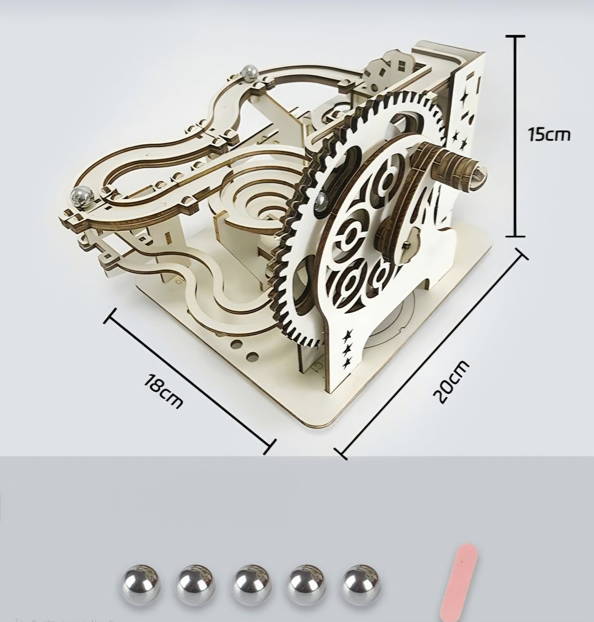 3D Wooden Puzzle DIY Building Kit - Marble Run